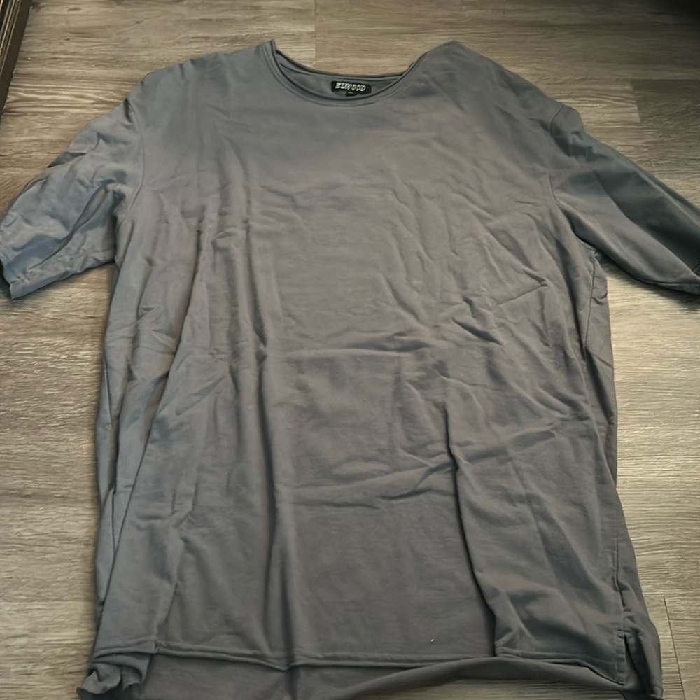 Zara Men’s Short Sleeve Crew T-Shirt — Slate Gray
